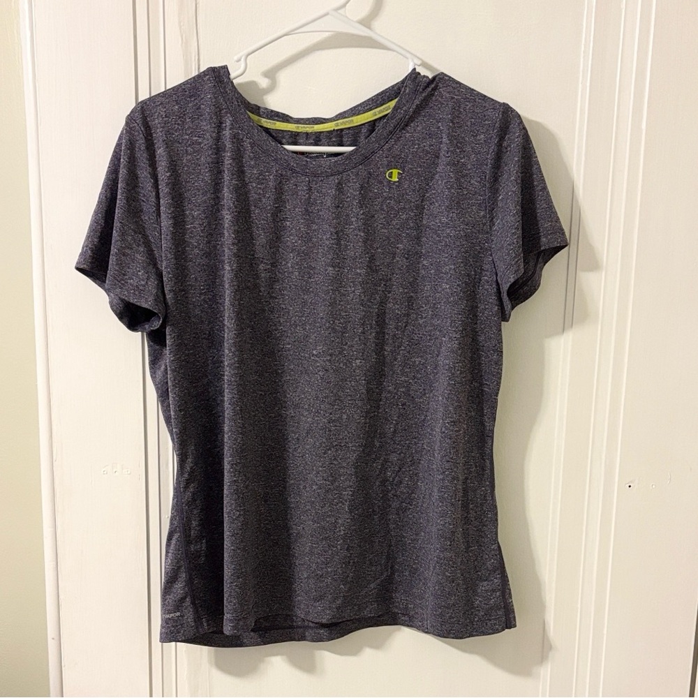 Champion Women's Dark Purple Short Sleeve Tee
